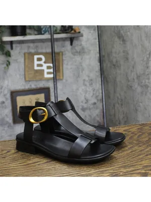 NWT Naturalizer Brandy Flat Sandal Buckle T-Strap J3367L1 Black Leather 9M thumbnail 8