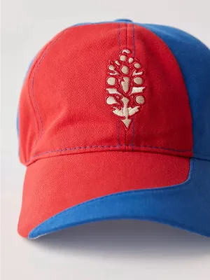 Free People Rule The Court Baseball Hat - Blue Red Combo thumbnail 7