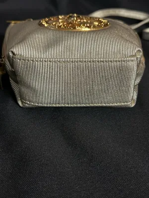 Celestial Sun Gold Crossbody Bag with Decorative Medallion thumbnail 9