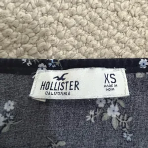 Hollister Black/Navy floral mini dress thumbnail 3