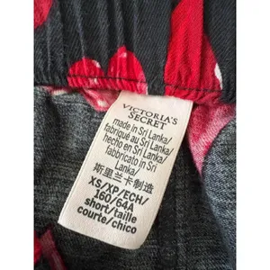 Victoria's‎ Secret Pajama Pants Women's XS Black Red Hearts Lounge Sleepwear thumbnail 4
