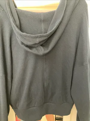 Gilly Hicks navy Cozy Waffle Wrap Hoodie thumbnail 4