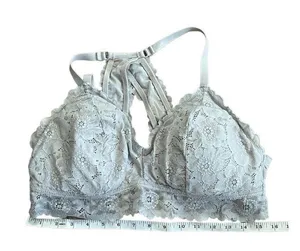 ‎Aerie grey lace bralette XL thumbnail 1