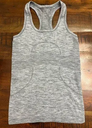 Lululemon Swiftly Tech Run Racerback Heathered Gray Tank Top Women'S Size 4 thumbnail 1