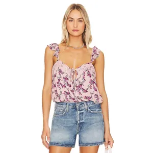 NWT!! FREE PEOPLE Intimately Take‎ It Away Floral Bodysuit Lace Ruffled Small thumbnail 4
