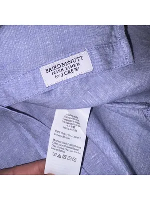 J.Crew $118 Relaxed 100% Linen Womans LT Baird McNutt Irish Linen Short Sleeve thumbnail 6