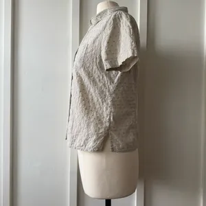 Classic Elements Petite Embroidered Button Up Top thumbnail 3