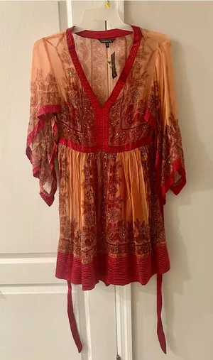 Chaudry Anthropologie Beaded With Slip Dress thumbnail 1