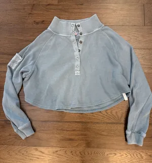 FP Movement Henley Style Oversized Long Sleeve Tee Size Small - C59-021 thumbnail 1