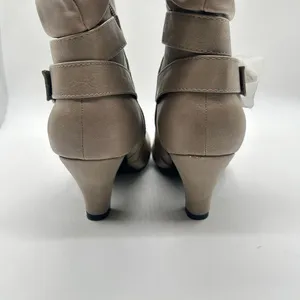 Forever Boots Womens‎ 10 Tan Bibi-5 Kitty Heel Calf High Riding Boots NEW thumbnail 6