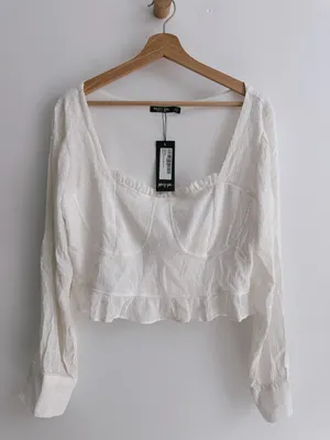 Nasty Gal Cups And Downs Square Neck Crop Top thumbnail 5