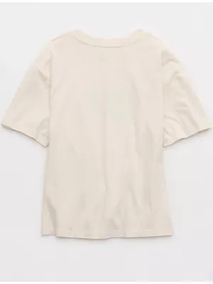 AE Aerie | Smiley® Relaxed T-Shirt American Eagle NWT Natural M thumbnail 3