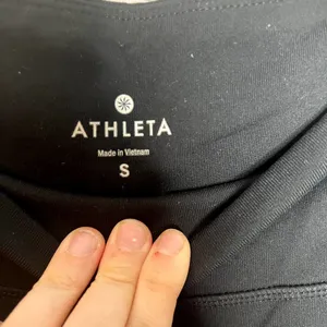Athleta Black Mesh Detail Leggings High Rise Small thumbnail 3