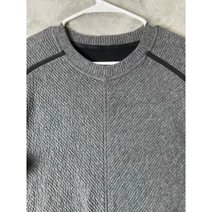 Lululemon On Repeat Dress Gray Heathered Knit Long Sleeve Dress Athleisure 10 thumbnail 2