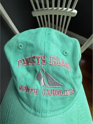 Pawley’s Island South Carolina Mint Green Embroidered Baseball Cap thumbnail 2