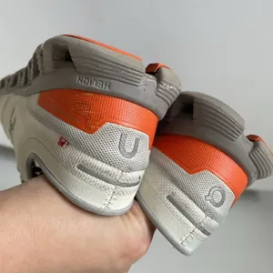 On Cloud X 3 Ivory, Grey, Orange Running Shoes Sneakers Women's Size 10 thumbnail 6