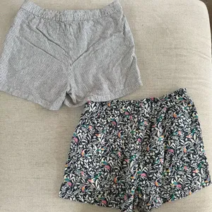2 pair J Crew Loft Linen Blend Shorts Blue Stripe Bird M thumbnail 5