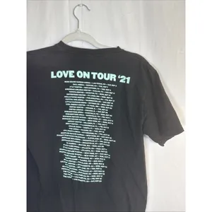Comfort Colors Women’s Black Love On Tour 21 T Shirt Harry Styles Size Small Preowned thumbnail 11