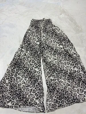 Donna Donna Leopard Print Wide-Leg Pants Italy thumbnail 6