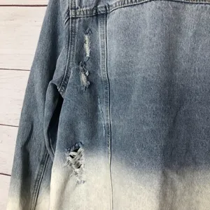 NEW Blank‎ NYC Raw Hem Dip Dye Jean Jacket XS thumbnail 8