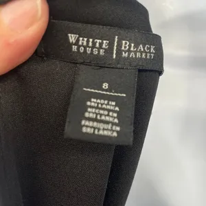 White House | Black Market Satin Jumpsuit Sz 8 Metallic Trim Mob Wife Sleeveless Quiet Luxury Glam thumbnail 10