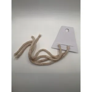 LE LIS Beige Chunky‎ Cable Ribbed Knit Sweater Vest Medium Tan Open Front Tie thumbnail 6