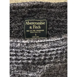 Abercrombie & Fitch‎ Womens Small Cropped Cable Knit Sweater Navy Blue Marled S thumbnail 2