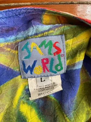 Jams World Mango Print Rayon Shift Dress Made in Hawaii‎ Sz L 🧡🎀 thumbnail 10