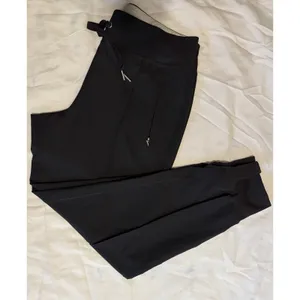 Calvin Klein Performance Dark Grey Jogger Pants CK Logo Zip Pockets Stretch M thumbnail 8