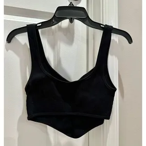 Zara Ribbed Corset Style Crop Top thumbnail 4