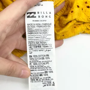 Billabong Womens S Summer Girl Crop Top Sunkissed Yellow‎ Embroidered Eyelet thumbnail 11