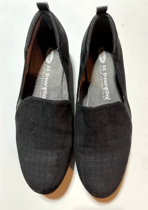 Dr.‎ Scholls Black Suede Platform Shoes Size 9M thumbnail 1