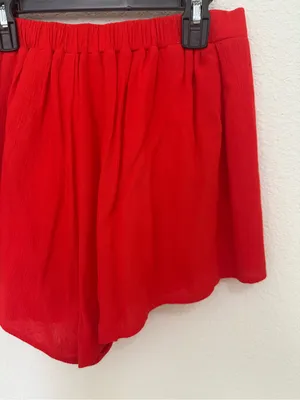 Superdown Gia Red High-Waist Pull On Shorts Size S Small NEW thumbnail 9