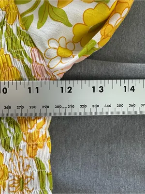 Faithfull The Brand Nora Midi Dress Jolene Floral Print XS Yellow Pink Green NWT thumbnail 7