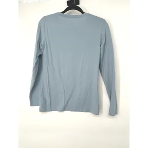 Life Is Good Shirt Women S Blue Giddy Up Bear Cowboy Western Long Sleeve Tee thumbnail 3