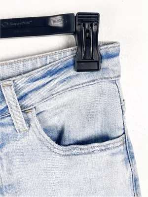 VERVET Light Wash High Rise Wide Leg Cargo Denim Jeans 25 Casual Neutral Boho thumbnail 7
