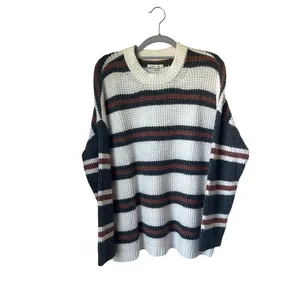 American Eagle Stripped Chunky Sweater - Medium thumbnail 3