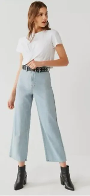 BDG Urban Outfitters High & Wide light wash blue jeans, size 25 western Y2K thumbnail 1