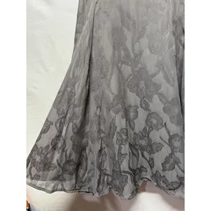 Emporio Armani‎ Womens Sheath Dress Gray Size S 40 Floral Semi Sheer Pleated thumbnail 3
