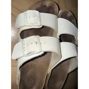 Papillio by Birkenstock Arizona Birko Flor Platform Sandals White Womens Sz 39 Q thumbnail 12