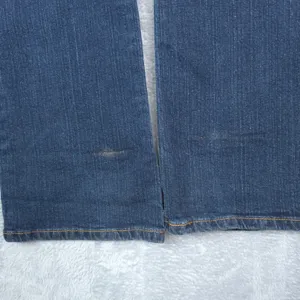 Vintage‎ Levis 515 Bootcut Jeans Women 8L (33x35) Dark Wash Blue Stretch Y2K thumbnail 11
