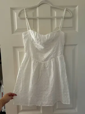 Princess Polly Mckilah Mini Dress White Floral Eyelet thumbnail 5