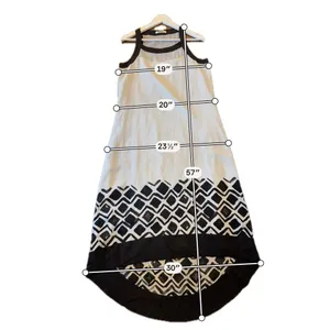 DKNYC square neck black and white high low dress M thumbnail 5