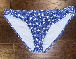 Aerie Floral Blue Bikini Bottom Small thumbnail 1