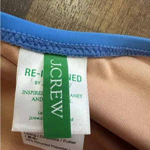 J. Crew Blue Bow One-Shoulder One Piece Swimsuit Size 12 thumbnail 3