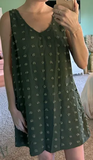 Green Polkadot Mini Dress thumbnail 1