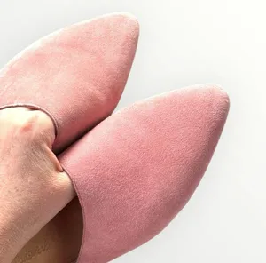 Madewell The Remi Mule in Pink Suede thumbnail 10