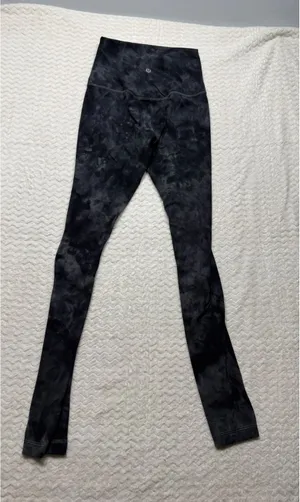 Lululemon Align High-Rise Pant 28 Diamond Dye Graphite Grey Bronze Green Size 4 thumbnail 1