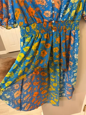 Stunning Cato Boho Floral High-Low Top M thumbnail 5