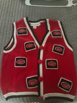 Collegiate Outfitters Georgia bulldogs Sweater Vest thumbnail 1
